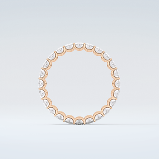 3.15 TCW Oval Shaped Moissanite Wedding Band 8