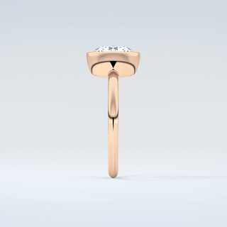 1.5 CT Round Cut Bezel Style Moissanite Engagement Ring 11