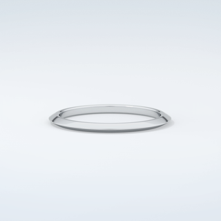 Knife Edge Shank Wedding Band 16