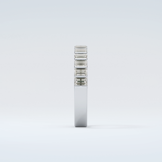 1.08 TCW Baguette Shaped Moissanite Wedding Band 17