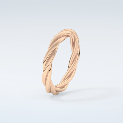 Classic Rope Twisted Shank Wedding Band