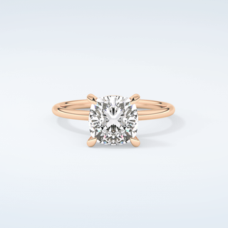 2.0 CT Cushion Cut Solitaire Moissanite Engagement Ring 7