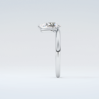 2.0 CT Pear Cut Solitaire Moissanite Engagement Ring 17