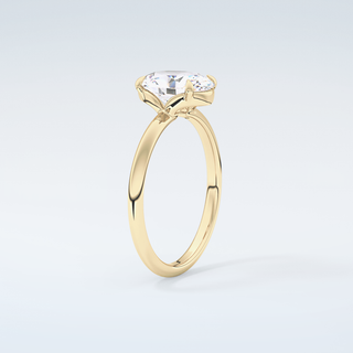 2.0 CT Oval Cut Solitaire Moissanite Engagement Ring 6