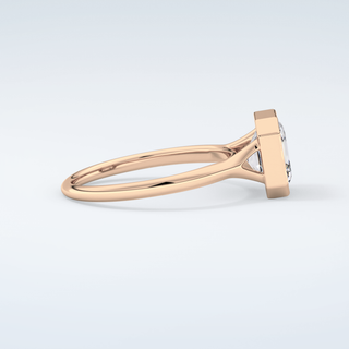 1.25 CT Asscher Cut Solitaire Bezel Moissanite Engagement Ring 10