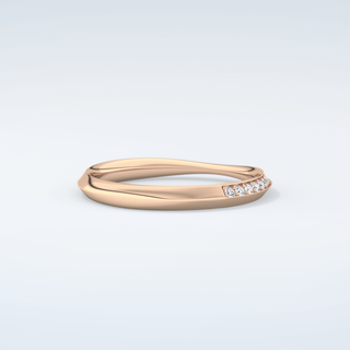 0.16 TCW Round Shaped Moissanite Wedding Band 9