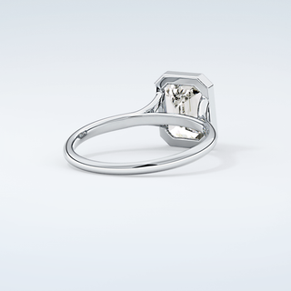 2.0 CT Emerald Cut Solitaire Moissanite Engagement Ring 15