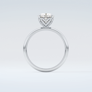 2.0 CT Cushion Cut Solitaire Moissanite Engagement Ring 14