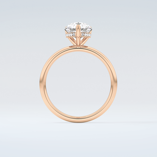 2.0 CT Pear Cut Hidden Halo Moissanite Engagement Ring 8