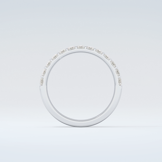 1.08 TCW Baguette Shaped Moissanite Wedding Band 14