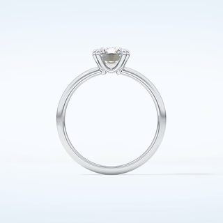 2.0 CT Radiant Cut Solitaire Style Moissanite Engagement Ring 14