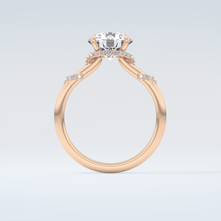 2.0 CT  Round Cut Hidden Multiple Stone Moissanite Engagement Ring 8