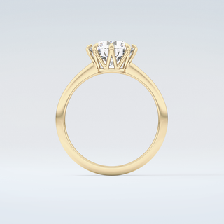 2.0 CT Round Cut Solitaire Moissanite Engagement Ring 2