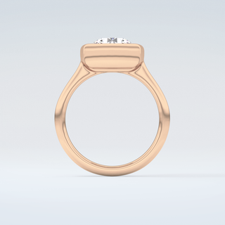 2.0 CT Round Cut Solitaire Bezel Moissanite Engagement Ring 8