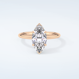 2.0 CT Marquise Cut Hidden Halo  Moissanite Engagement Ring 7