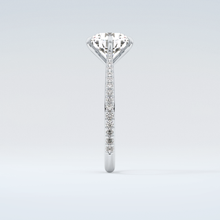 2.0 CT Round Cut Pave Moissanite Engagement Ring 17