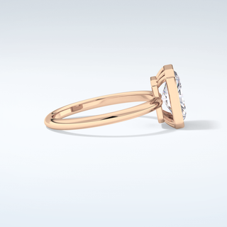 2.0 CT Radiant Cut Bezel Solitaire Moissanite Engagement Ring 10