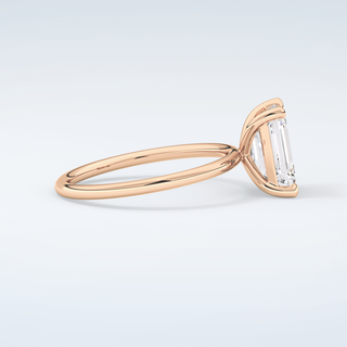 2.0 CT Emerald Cut Solitaire Moissanite Engagement Ring 10