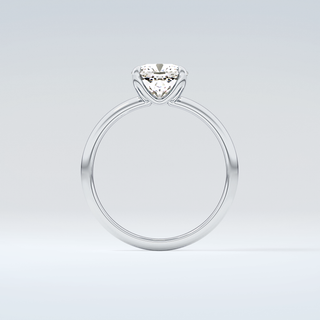 2.0 CT Cushion Cut Solitaire Moissanite Engagement Ring 14