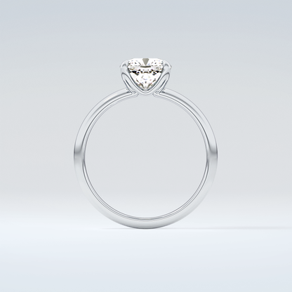 2.0 CT Cushion Cut Solitaire Moissanite Engagement Ring