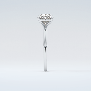 2.0 CT Oval Cut Solitaire Moissanite Engagement Ring 17