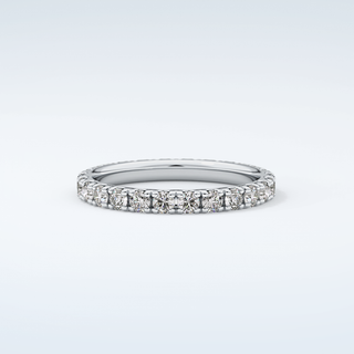 0.84 TCW Round Shaped Moissanite Wedding Band 13