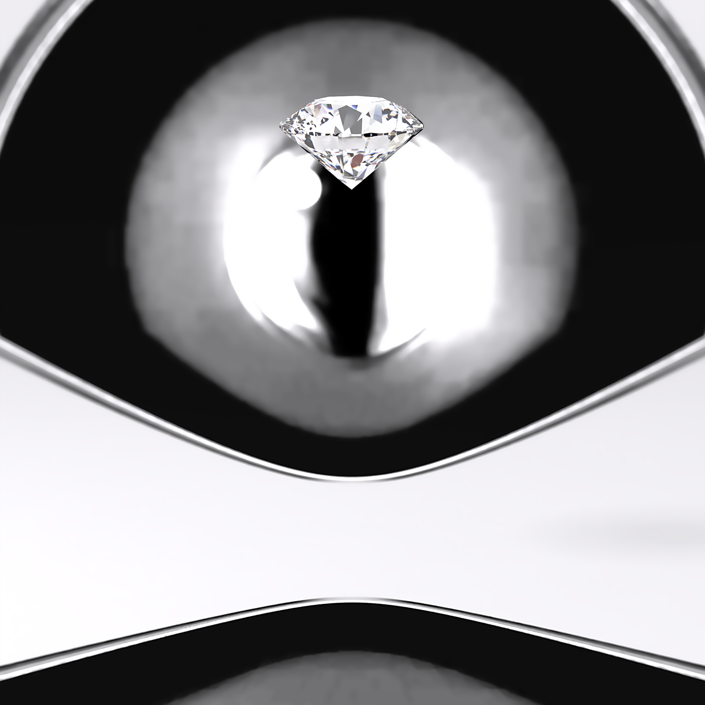 2.0 CT Round Cut Solitaire Style Moissanite Engagement Ring