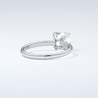 2.0 CT Cushion Cut Solitaire Moissanite Engagement Ring 15