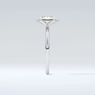 2.0 CT Radiant Cut Half Bezel Moissanite Engagement Ring 17