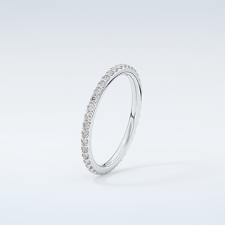 0.5 TCW Round Shaped Moissanite Wedding Band 18