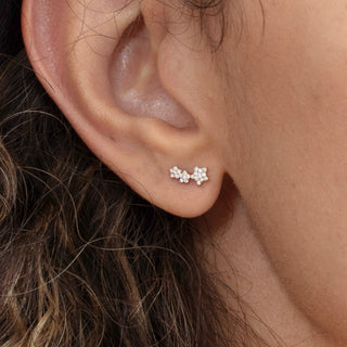1.0 CT Round Bezel Solitaire Lab Grown Diamond Earrings