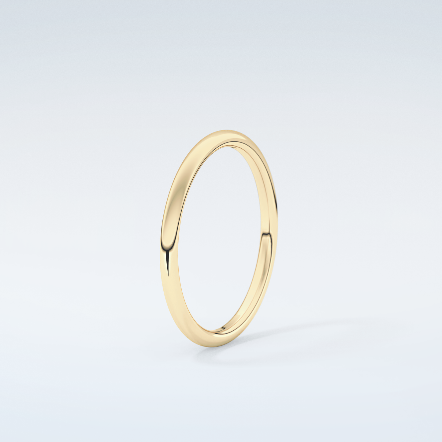 Sleek Simplicity Classic Shank Wedding Band