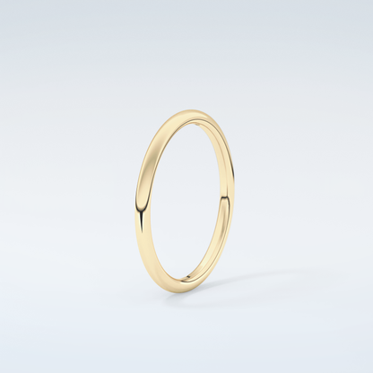 Sleek Simplicity Classic Shank Wedding Band