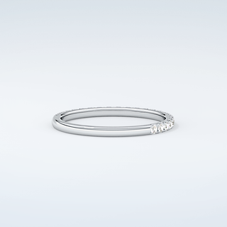 0.18 TCW Round Shaped Moissanite Wedding Band 15