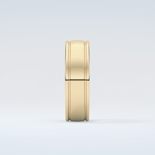 Classic Textured Shank Wedding Band 5