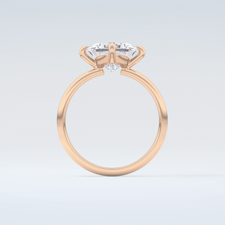 2.0 CT  Princess Cut Solitaire Moissanite Engagement Ring 8