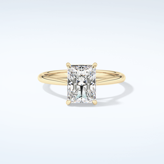 2.0 CT Radiant Cut Solitaire Moissanite Engagement Ring 1