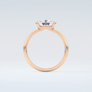 1.5 CT Oval  Cut Solitaire Moissanite Engagement Ring 8