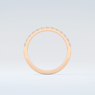 0.54 TCW Princess Shaped Moissanite Wedding Band 8