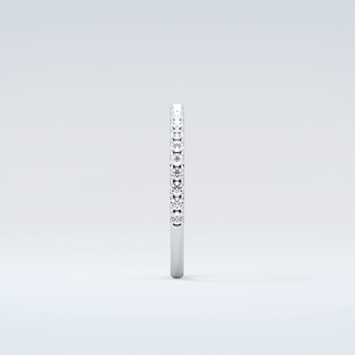 0.18 TCW Round Shaped Moissanite Wedding Band 17