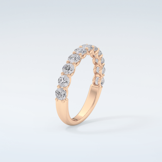 1.1 TCW Round Shaped Moissanite Wedding Band 12