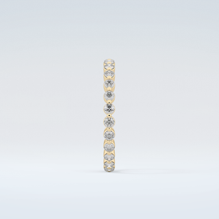 0.69 TCW Round Shaped Diamond Eternity Moissanite Wedding Band 5