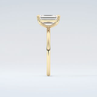 2.0 CT Emerald Cut Solitaire Moissanite Engagement Ring 5