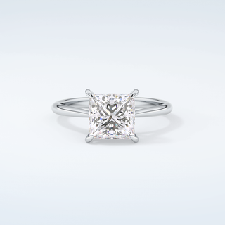 2.0 CT Princess Cut Solitaire Moissanite Engagement Ring 13