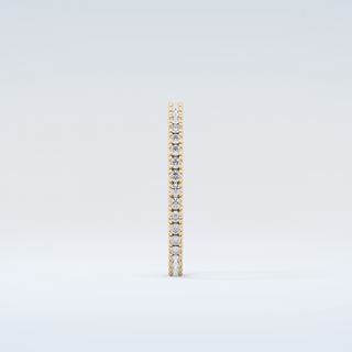 0.36 TCW Round Shaped Moissanite Wedding Band 5