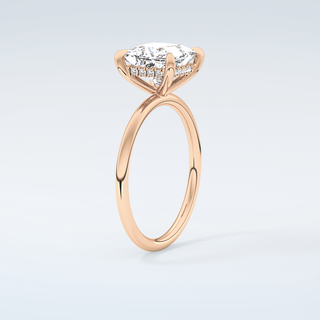 2.0 CT Princess Cut Hidden Halo Moissanite Engagement Ring 12