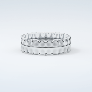 Textured Shank Wedding Band 16