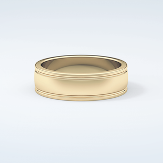 Classic Textured Shank Wedding Band 1