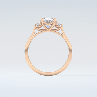 2.0 CT Oval Cut Three Stone Moissanite Engagement Ring 8