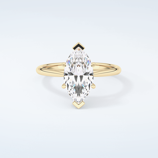 2.0 CT Marquise Cut Solitaire Moissanite Engagement Ring 1